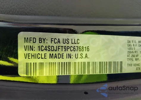 2023 Dodge Durango Pursuit Awd z USA, uszkodzony, nr VIN 1C4SDJFT9PC676816